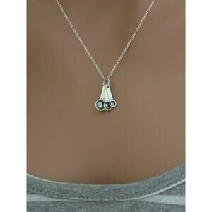 Sterling Silver Oxidized Measuring Spoons Necklace
